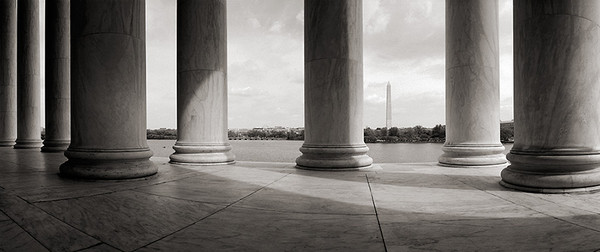 The Washington Monument Through the Columns of the Jefferson Memorial