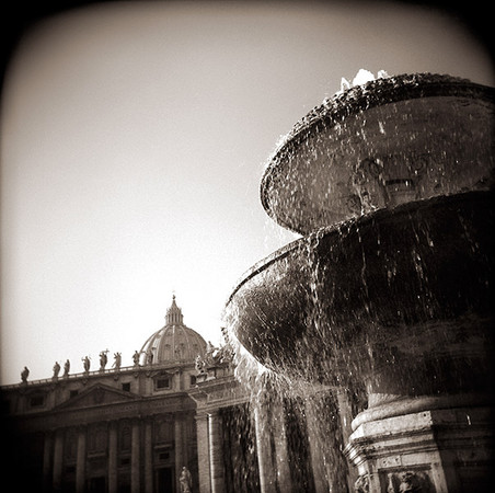 Fountain, San Pietro, Rome