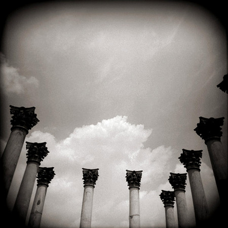 Capitol Columns with Clouds, National Arboretum